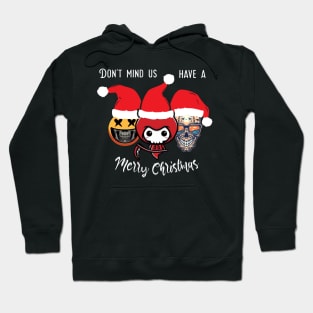 Monsters also celebrate Christmas Hoodie